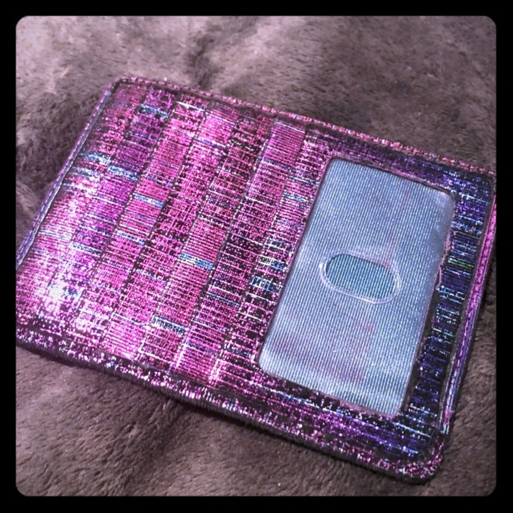 Purple and blue tensile Wallet